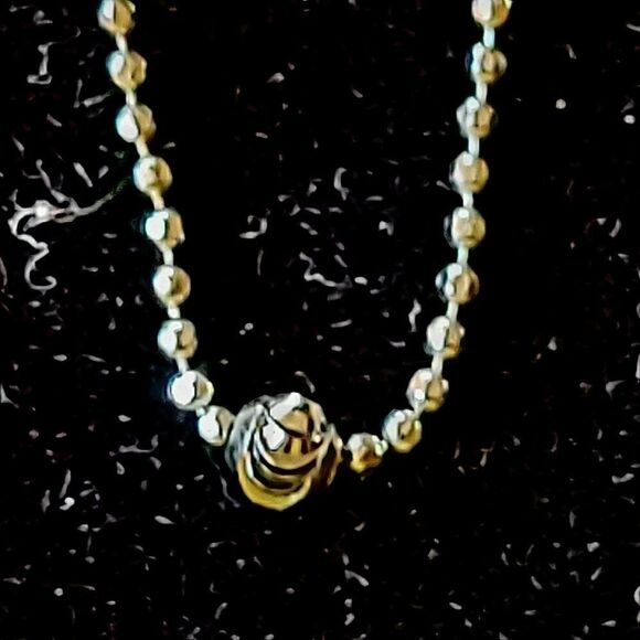 Sterling chain with diamond look - Picture 2 of 3